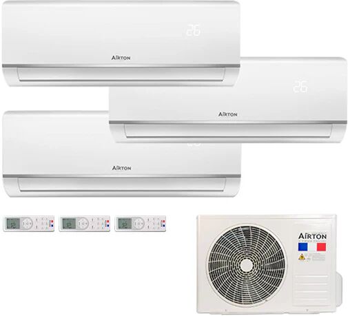 Airton.fr CLIMATISEUR - 2600W+2600W+3400W - WIFI READY - TRISPLIT