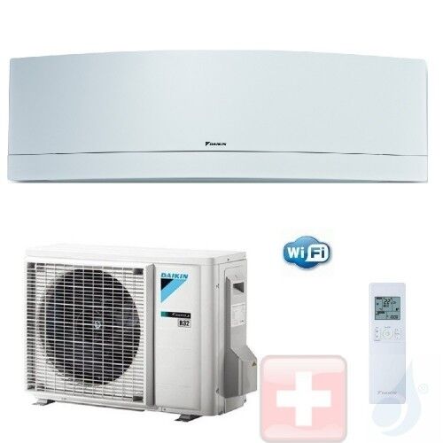 Daikin Mono Split 9000 Btu FTXJ25MW RXJ25M Klimageräte Emura FTXJ-MW Weiß WiFi R-32 A+++ A++