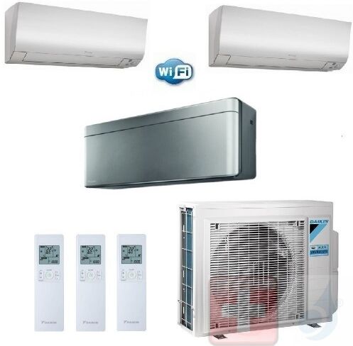 Daikin Trio Split 9+9+12 FTXM25N FTXM25N FTXA35BS 3MXM52N Klimageräte Perfera + Stylish WiFi 9000+9000+12000 Btu R-32 A+++ A++