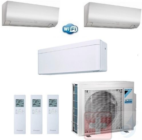 Daikin Trio Split 7+7+12 FTXM20N FTXM20N FTXA35AW 3MXM52N Klimageräte Perfera + Stylish WiFi 7000+7000+12000 Btu R-32 A+++ A++