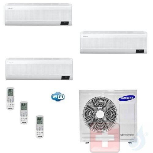 Samsung Trio Split 7+9+9 AJ052TXJ3KG/EU WindFree AVANT Klimageräte R-32 WiFi A+++ A+ Stimmenkontrolle 2.0+2.5+2.5 kW