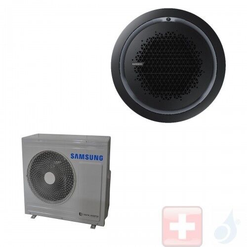 Samsung Gewerbeklimaanlagen 24000 Btu Kassettengerät Einzelphase 7.1 kW R-410A 220v A++ A+ Mono Split Runde Platte Schwarz