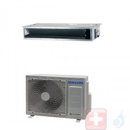 Samsung Gewerbeklimaanlagen 9000 Btu Kanaleinbaugeräte Einzelphase 2.6 kW R-410A 220v Mono Split Geringe Prävalenz