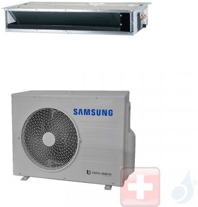 Samsung Gewerbeklimaanlagen 18000 Btu Kanaleinbaugeräte Einzelphase 5.2 kW R-410A 220v Mono Split Geringe Prävalenz