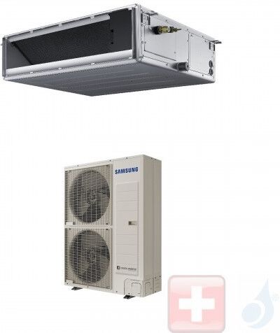 Samsung Gewerbeklimaanlagen 47600 Btu Kanaleinbaugeräte Einzelphase 14.0 kW R-410A 220v Mono Split Mittlere Prävalenz