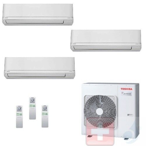 Toshiba Trio Split 12+12+12 RAS-3M26U2AVG-E Shorai Klimageräte R-32 Wand 3.5+3.5+3.5 kW A++ A+ WiFi Optional