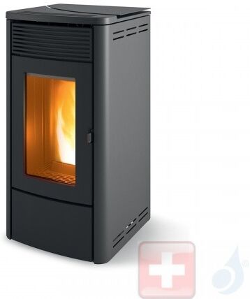 MCZ Pelletöfen Tecla Air 6 M1 6.3 kW metal Silber 7119017 Maestro-Fernbedienung mit Raumthermostat A+