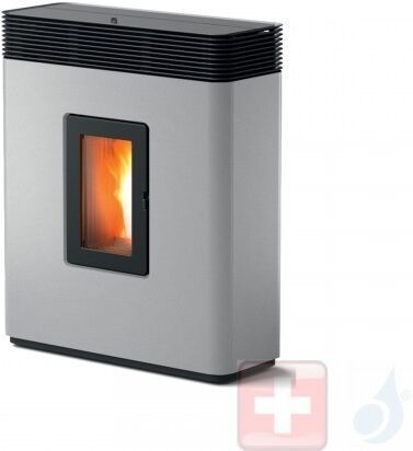 MCZ Pelletöfen Philo Comfort Air 14 UP! M1 13.8 kW metal Aluminium 7118039 Maestro-Fernbedienung mit Raumthermostat A+