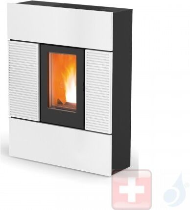 MCZ Pelletöfen Ray Comfort Air 8 M1 7.8 kW keramik Weiß 7118004 Maestro-Fernbedienung mit Raumthermostat A+