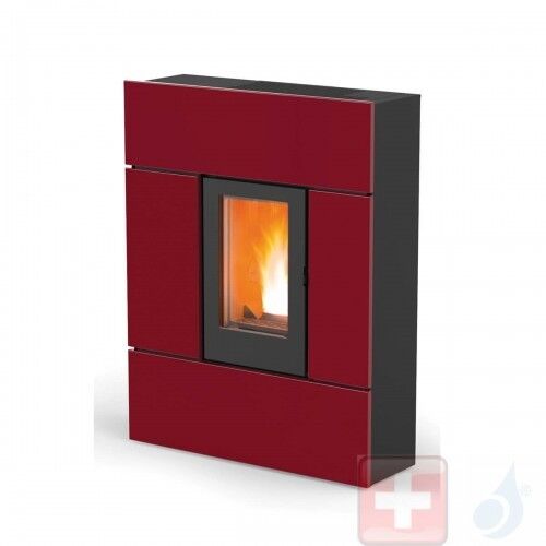 MCZ Pelletöfen Ray Comfort Air 8 M1 7.8 kW metal Bordeaux 7118004 Maestro-Fernbedienung mit Raumthermostat A+