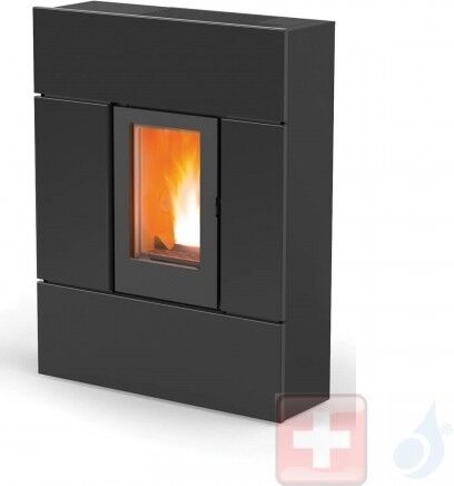 MCZ Pelletöfen Ray Comfort Air 8 UP! M1 7.8 kW metal Schwarz 7119043 Maestro-Fernbedienung mit Raumthermostat A+