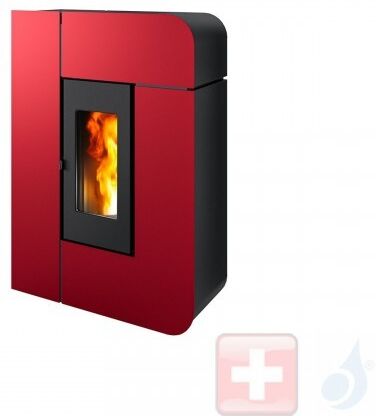 MCZ Pelletöfen Alea Air 7 S1 7.2 kW metal Bordeaux 7120006 Fernbedienung A+