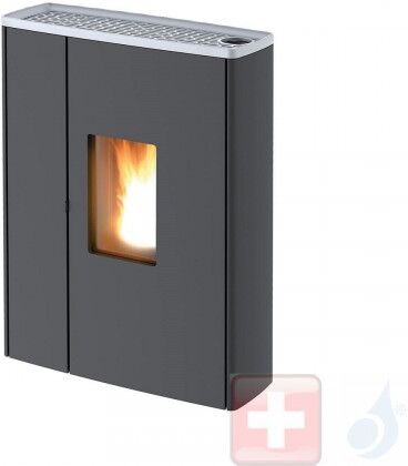 MCZ Pelletöfen Doc Comfort Air 9 M1 8.8 kW metal Aluminium 7118016 Maestro-Fernbedienung mit Raumthermostat A+