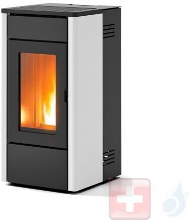 MCZ Pelletöfen Amy Air 6.3 kW metal Weiß 7116002S Fernbedienung A+