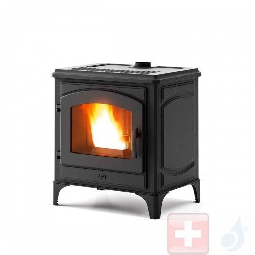 MCZ Pelletöfen Decò Air 8 M1 8.0 kW metal Schwarz 7119034 Maestro-Fernbedienung mit Raumthermostat A+