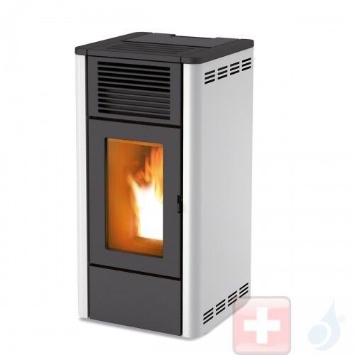 MCZ Pelletöfen Giò Air 8 S1 8.0 kW metal Weiß 7118032S Fernbedienung A+