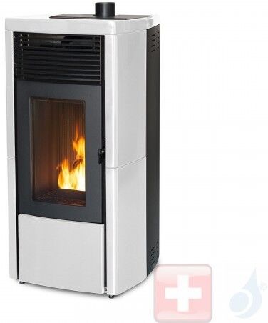 MCZ Pelletöfen Star Air 8 S1 8.1 kW keramik Weiß 7116038M Maestro-Fernbedienung mit Raumthermostat A+