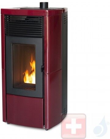 MCZ Pelletöfen Star Air 8 UP! M1 8.1 kW keramik Bordeaux 7119004 Maestro-Fernbedienung mit Raumthermostat A+