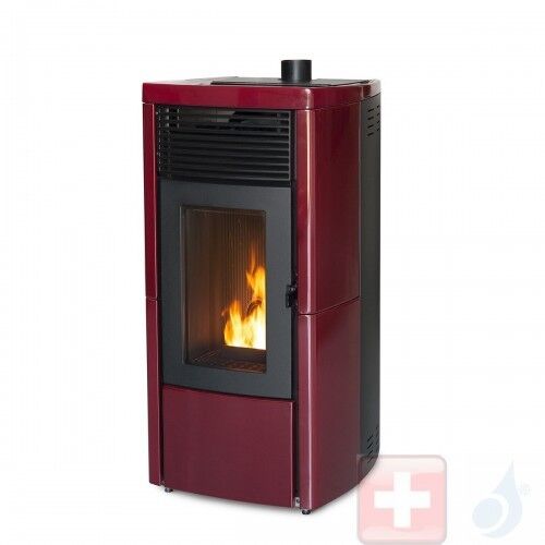 MCZ Pelletöfen Star Comfort Air 10 UP! M1 10.0 kW keramik Bordeaux 7119006 Maestro-Fernbedienung mit Raumthermostat A+