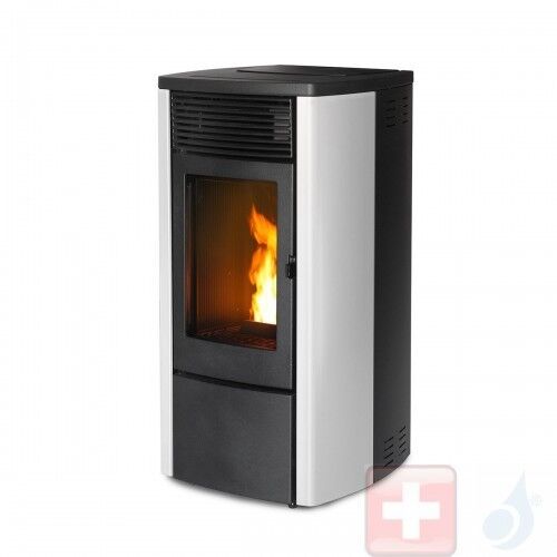 MCZ Pelletöfen Ego Comfort Air 10 M1 10.0 kW metal Weiß 7116037M Maestro-Fernbedienung mit Raumthermostat A+