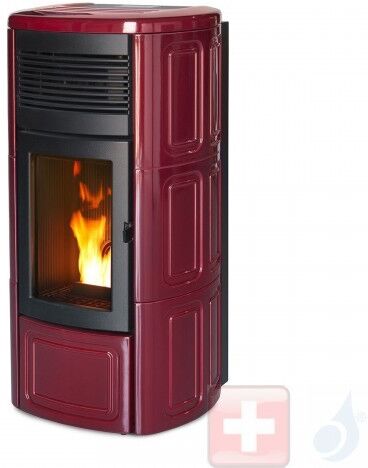 MCZ Pelletöfen Suite Comfort Air 14 M1 13.9 kW keramik Bordeaux 7116050M Maestro-Fernbedienung mit Raumthermostat A+