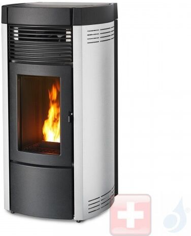 MCZ Pelletöfen Musa Comfort Air 12 M1 11.9 kW metal Weiß 7116045M Maestro-Fernbedienung mit Raumthermostat A+