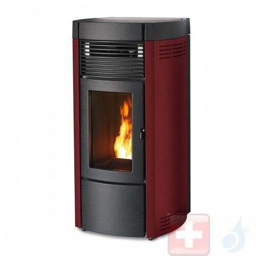 MCZ Pelletöfen Musa Comfort Air Matic 14 M1 13.9 kW metal Bordeaux 7118010 Maestro-Fernbedienung mit Raumthermostat A+