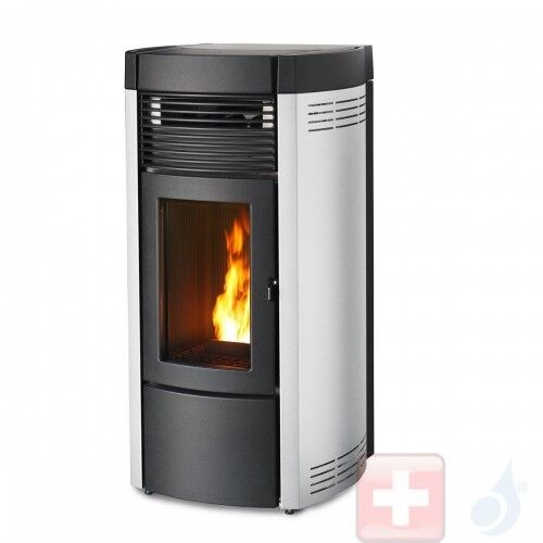 MCZ Hydro Pelletöfen Musa Hydromatic 16 M1 16.1 kW metal Weiß 7119021 Maestro-Fernbedienung mit Raumthermostat A++