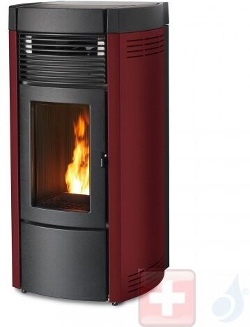 MCZ Hydro Pelletöfen Musa Hydromatic 16 M1 16.1 kW metal Bordeaux 7119021 Maestro-Fernbedienung mit Raumthermostat A++