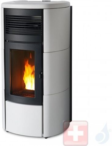 MCZ Pelletöfen Club Comfort Air 14 M1 13.9 kW keramik Weiß 7116050M Maestro-Fernbedienung mit Raumthermostat A+