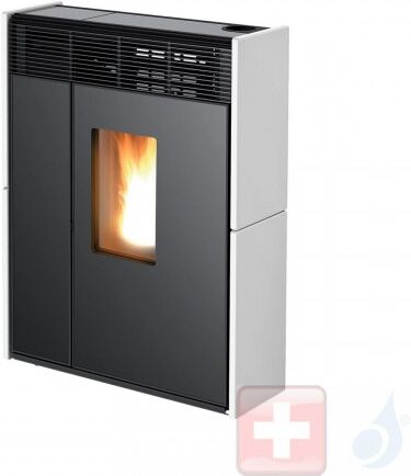 MCZ Pelletöfen Linea Comfort Air 9 M1 8.8 kW keramik Weiß 7118014 Maestro-Fernbedienung mit Raumthermostat A+