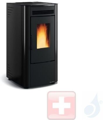 Extraflame Pelletöfen  Ketty Evo  6.5 kW metal Schwarz 1280211 mit Wochenprogrammierer A+