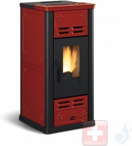 Extraflame Pelletöfen  Serafina  7.1 kW keramik Bordeaux 1280600 mit Wochenprogrammierer A+