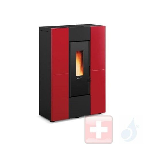 Extraflame Pelletöfen  Marilena Plus  8.0 kW metal Bordeaux mit Fernbedienung und wöchentlichem Chronothermostat A+