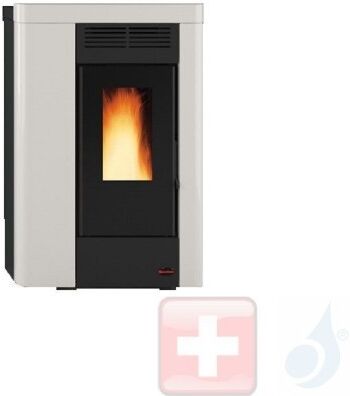 Extraflame Pelletöfen  Annabella  8.0 kW metal Weiß 1280101 mit Fernbedienung und wöchentlichem Chronothermostat A+