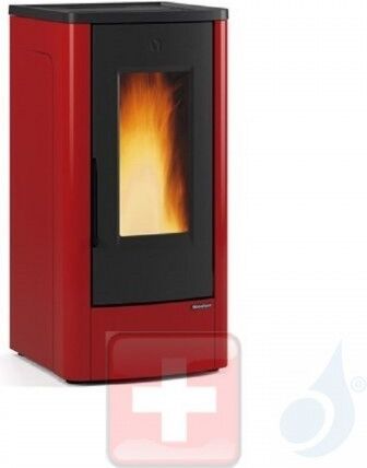 Extraflame Pelletöfen  Dahiana Plus  10.0 kW metal Bordeaux 1284050 mit Wochenprogrammierer A+