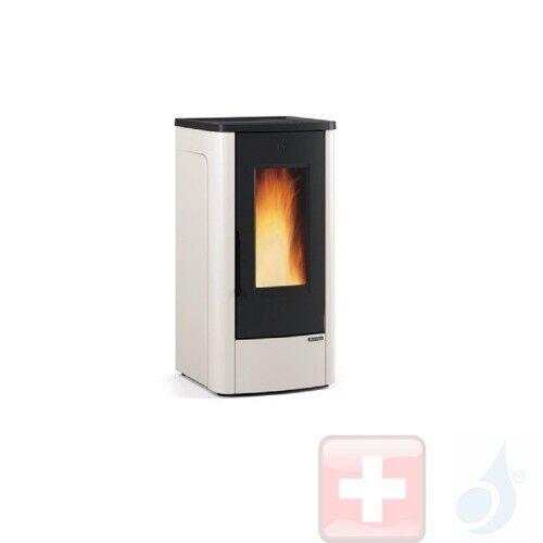 Extraflame Pelletöfen  Dahiana Plus  10.0 kW metal Elfenbein 1284051 mit Wochenprogrammierer A+