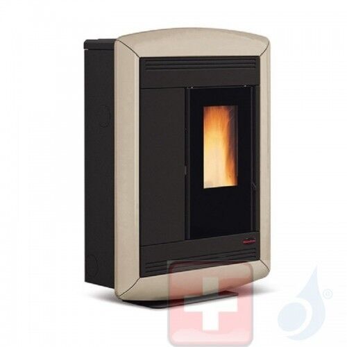 Extraflame Pelletöfen  Souvenir Lux  10.2 kW keramik Tortora 1275705 mit Fernbedienung und Chronothermostat A+