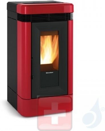 Extraflame Pelletöfen  Lucia  12.1 kW keramik Bordeaux 1283200 mit Fernbedienung und Chronothermostat A++