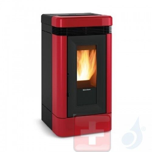 Extraflame Pelletöfen  Lucia Plus  12.0 kW keramik Bordeaux 1283250 mit Fernbedienung und Chronothermostat A+