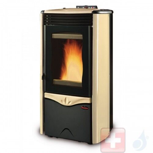 Extraflame Hydro Pelletöfen Duchessa Idro Steel 12.0 kW metal Pergamena 1273663 mit Fernbedienung und Chronothermostat