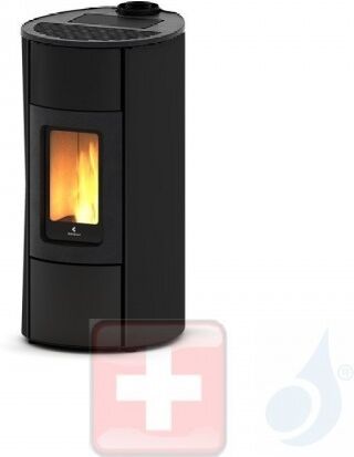 Ravelli Pelletofen Flexi 11 Glass 10.2 kW WiFi Beschichtungstyp glass Schwarz A++ Ductable Belüftet Natürliche Konvektion