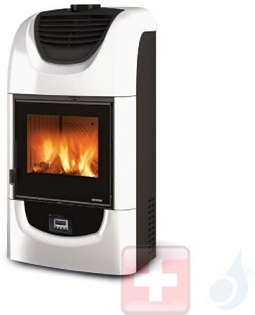 La Nordica Holzöfen Wanda Evo 8.5 kW Keramic Weiß serie Top Design 7117010 A+ Extraflame