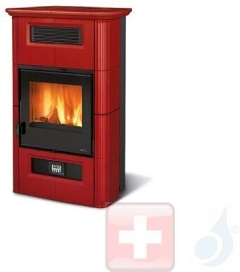 La Nordica Holzöfen Wanda Classic Evo 8.5 kW Keramic Bordeaux serie Top Design 7117015 A+ Extraflame