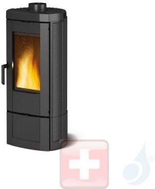 La Nordica Holzöfen Candy 4.0 6.2 kW Gusseisen Schwarz serie Emailliertes Gusseisen 7119301 A+ Extraflame