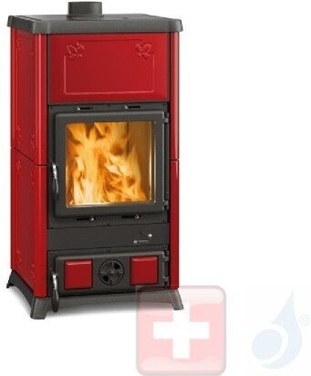 La Nordica Holzöfen Fedora 8.3 kW Gusseisen Bordeaux serie Armony 7112700 A+ Extraflame