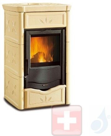 La Nordica Holzöfen Nicoletta 8.0 kW Gusseisen Pergamena serie Armony 7116158 A+ Extraflame