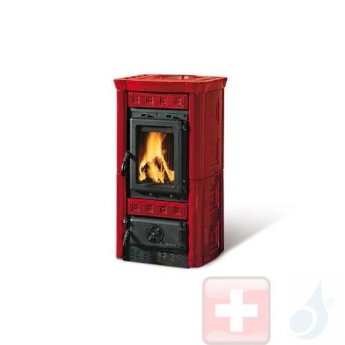 La Nordica Holzöfen Gaia 6.0 kW Gusseisen Bordeaux serie Armony 7116200 A+ Extraflame