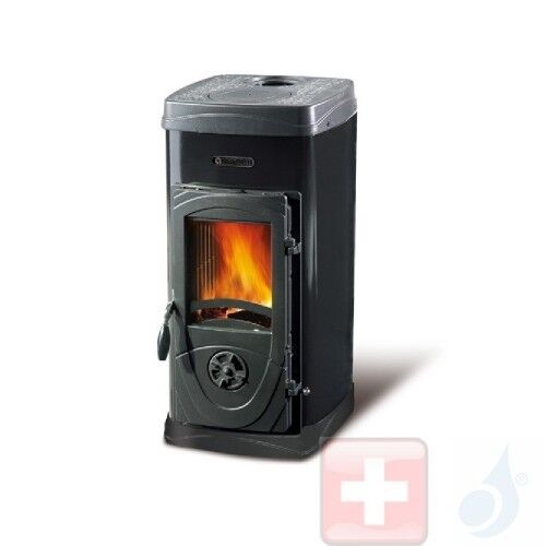 La Nordica Holzöfen Super Junior 5.0 kW Stahl Schwarz serie Bruciatutto 7111076 A Extraflame