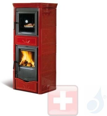 La Nordica Thermoholzöfen TermoNicoletta Forno DSA 13.5 kW Keramic Bordeaux serie Thermoholzöfen 7117350 A+ Extraflame